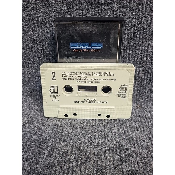 Vintage Eagles "One of These Nights" Cassette Tape 1975 Asylum Records - Picture 4 of 4